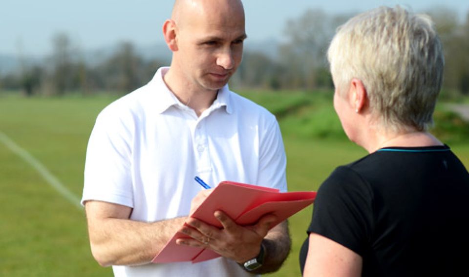 Dan Buda with client